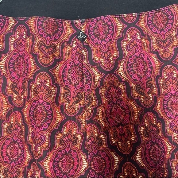 NWT Prana Brown Red Tribal Print Pull-on Skirt - Picture 3 of 6